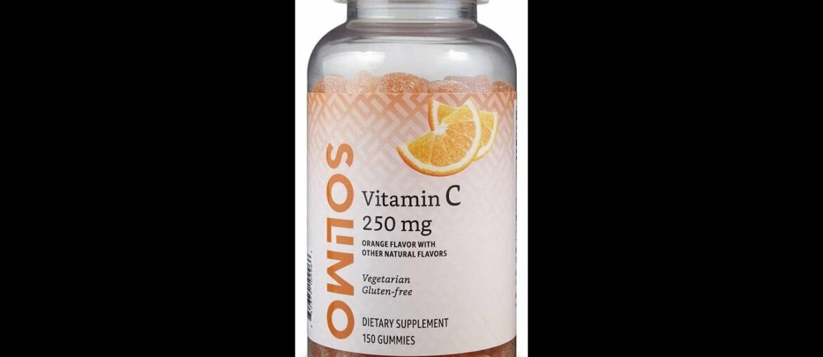 Amazon Brand - Solimo Vitamin C 250mg, 150 Gummies (2 Gummies per Serving), Immune Health