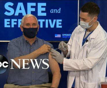 Vice President receives COVID-19 vaccine on live TV l ABC News