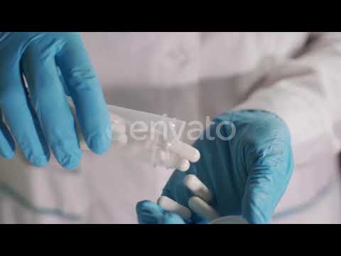 Vitamins And Supplements. Closeup of Hand Holding Variety of White Pills on Palm. | Stock Footag...