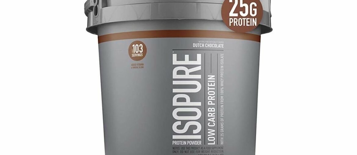 Isopure Low Carb, Vitamin C and Zinc for Immune Support, 25g Protein, Keto Friendly Protein Powder,