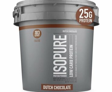 Isopure Low Carb, Vitamin C and Zinc for Immune Support, 25g Protein, Keto Friendly Protein Powder,