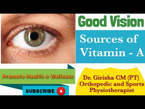 Good Vision | Sources of Vitamin - A | Promote Health n Wellness | Dr.  Girisha CM
