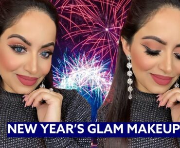Step by Step Glam Makeup With Hair Tutorial For New Year's Eve in Hindi | Deepti Ghai Sharma