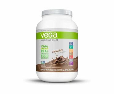 Vega Essentials Protein Powder, Chocolate, Plant Based Protein Powder Plus Vitamins, Minerals and A