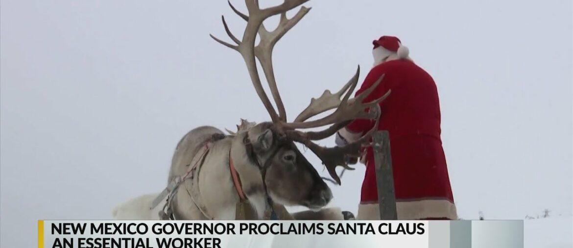 Gov. Lujan Grisham assures New Mexican children Santa Claus is immune from COVID-19