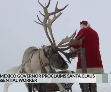 Gov. Lujan Grisham assures New Mexican children Santa Claus is immune from COVID-19