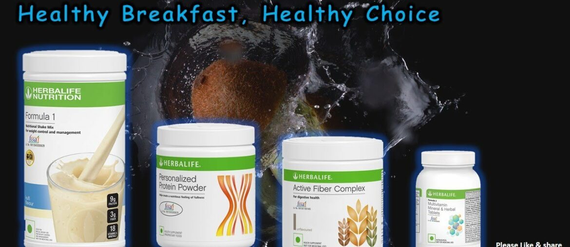 Balanced Diet with Formula 1 Nutritional shake and Personalized Protein powder