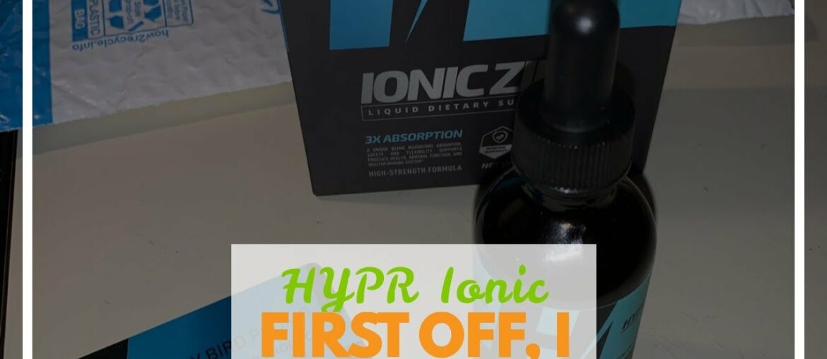 HYPR Ionic Liquid Zinc Drops. Best Advanced Nano Zinc Liquid Vitamin Supplement for Immune Supp...