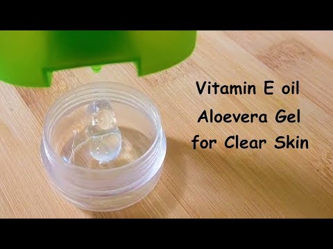 Just use 2 drops of Vitamin E Oil & Aloevera gel to get Crystal clear glowing skin & Glass Skin