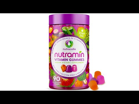 NUTRAMIN Daily Vegan Keto Multivitamin Gummies Vitamin C, D3, and Zinc for Immunity - Overview