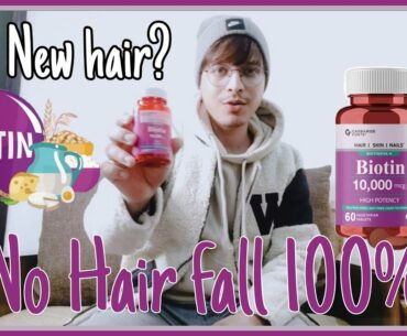 HOW TO STOP HAIRFALL | BEST FOR MEN & WOMEN | BIOTIN 10,000 mcg & Ashwagandha | Grow New Hair Fast |