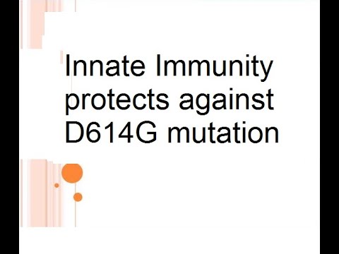 Innate Immunity protects against D614G mutation