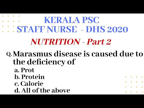 KERALA PSC STAFF NURSE || DHS 2020|| NUTRITION- PART 2 || CLASS 35