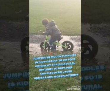 Jumping in the muddy puddles