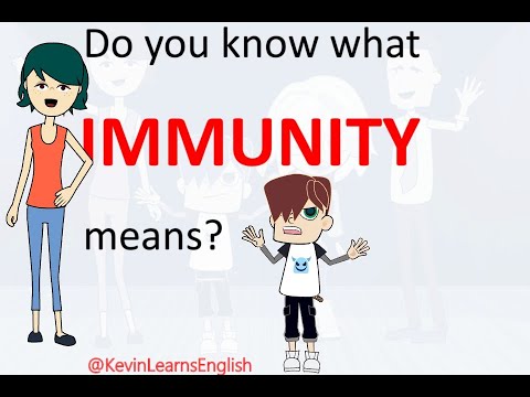 Do you know what IMMUNITY means? - Learn English words and phrases daily with Kevin.