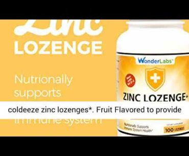 Wonder Laboratories Zinc Lozenges with Vitamin C REVIEW