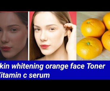 DIY Vitamin c serum || best orange peel face Toner making at home for dry skin