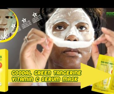 Goodal Green Tangerine Vita C Serum Sheet Mask (Brightening Facial Routine)