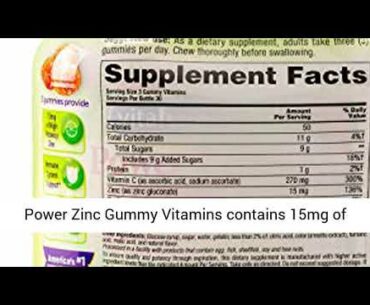 Vitafusion Power Zinc Gummy Vitamin 2 Bottle Review