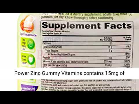 Vitafusion Power Zinc Gummy Vitamin 2 Bottle Review