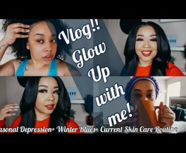 Weekly Vlog| Trying to get my glow back! Skincare Routine+Vitamins +More !