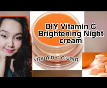 Vitamin C Brightening Night cream 15 days challenge | for skin Brightening,clear,&glowing skin |