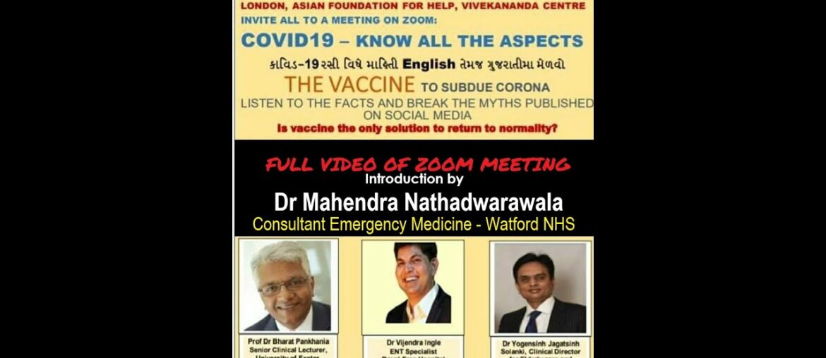 2020 - Facts about Covid 19 - From Gujarati UK Doctors !