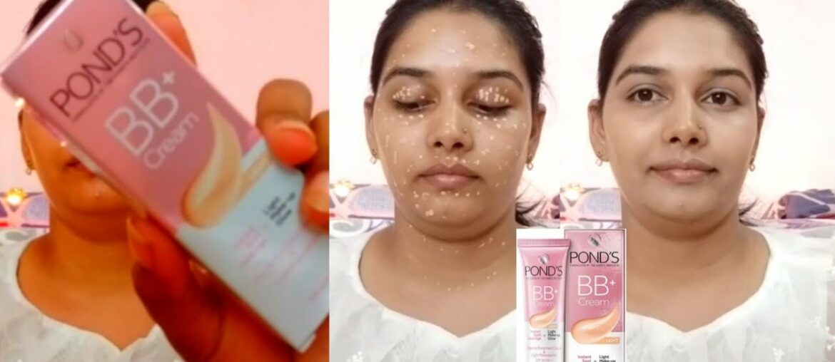 Pond's BB+ Cream "NEW LAUNCH" vitamin enriched cream+light foundation Review+Demo