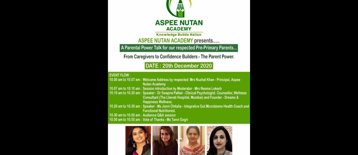 Aspee Nutan Academy  presents - From Caregivers to Confidence Builders, powered by Reemarkabl.com