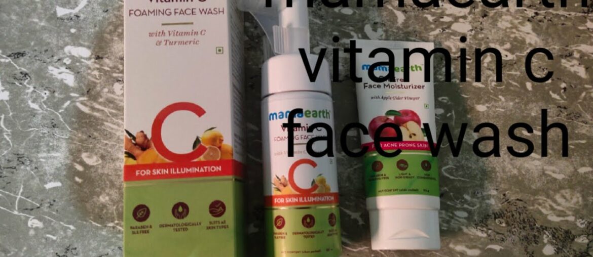 mamaearth vitamin C forming face  wash review & demo | skin brightening........