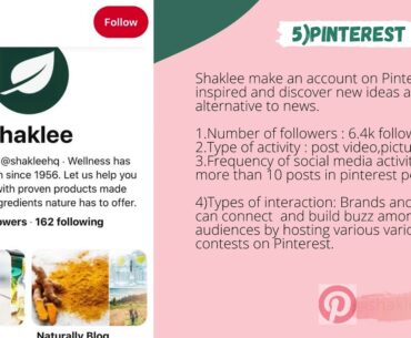 IMC407- SOCIAL MEDIA REVIEW (SHAKLEE COMPANY)