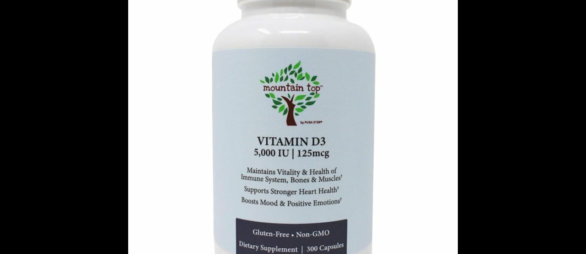 Amazon Elements Vitamin D3, 5000 IU, 180 Softgels, 6 month supply (Packaging may vary), Support...