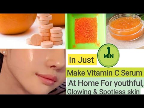 1 Minute Skin Glow Challenge  Make vitamin C Serum At Home #shortvideo #youtube #1minutes #skinGlow