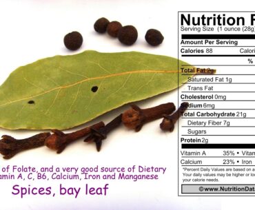 Spices, bay leaf (Nutrition Data)