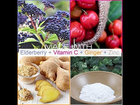 Smarter Elderberry Capsules + Vitamin C + Ginger & Zinc, Herbal Supplement for Immune Support,...