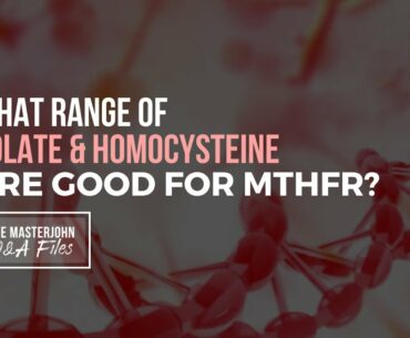 What range of folate and homocysteine are good for MTHFR?
