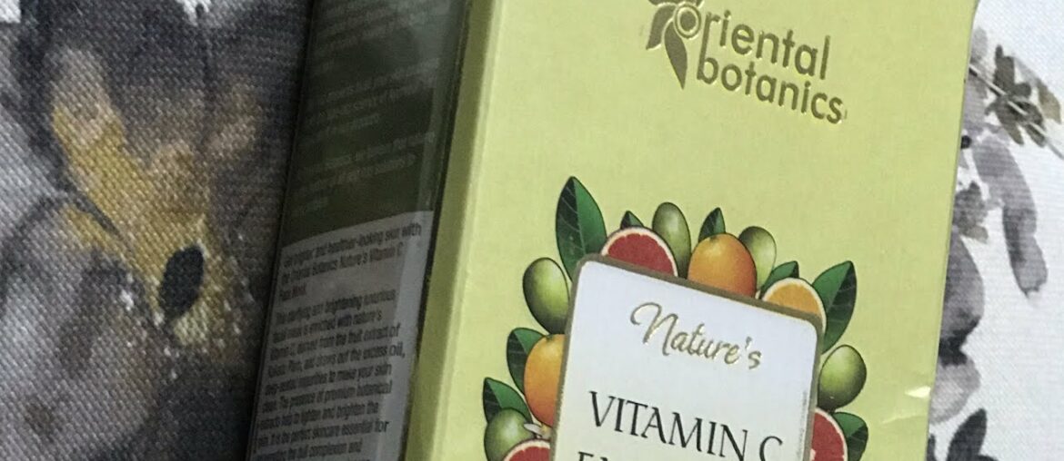 Vitamin C Face Mask | Oriental Botanics |  Product Review | India | Woman Of Beauty India | WOBI