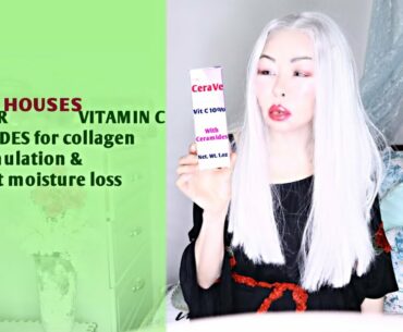 TWO POWERHOUSES VITAMIN C and CERAMIDES for collagen stimulation & to prevent moisture loss