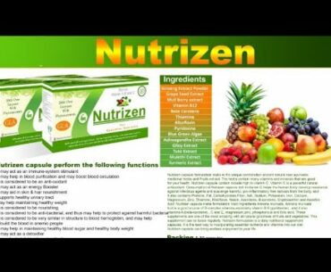 Glary Nutrizen:- An Ideal Herbal Remedies for Immunity Booster // Multivitamin Capsule.