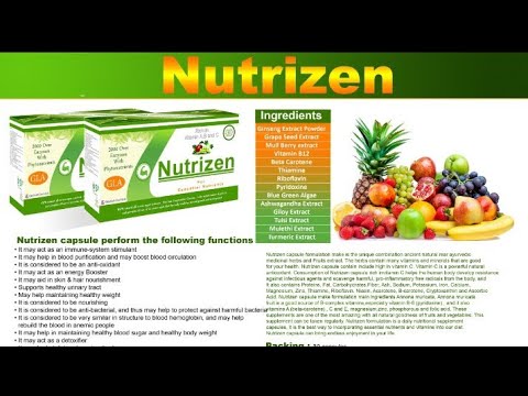 Glary Nutrizen:- An Ideal Herbal Remedies for Immunity Booster // Multivitamin Capsule.