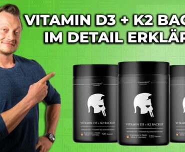 Vitamin D3 + K2 BACKUP - Einnahme, Mangel und Funktion