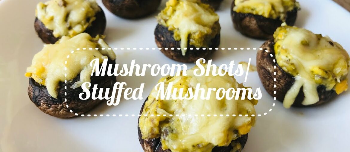 Mushroom Shots | Stuffed Mushrooms | Quick Mushroom starter | Champignon shots