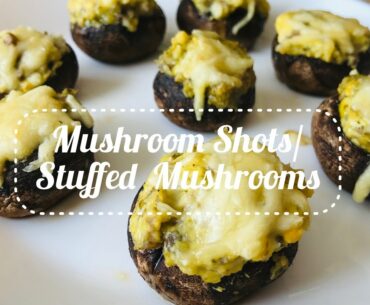 Mushroom Shots | Stuffed Mushrooms | Quick Mushroom starter | Champignon shots