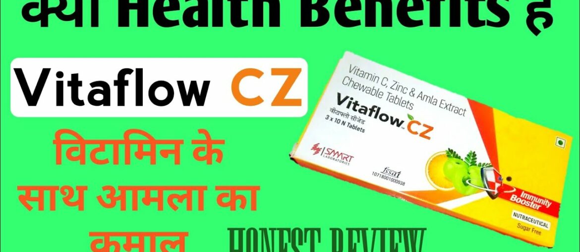 Vitaflow CZ Chewable Tablet | Vitamin C Zinc & Amla Extract Chewable | Immunity Booster