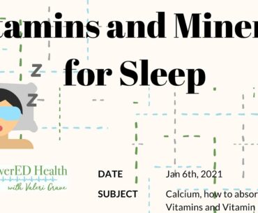 Vitamins and Minerals for Sleep