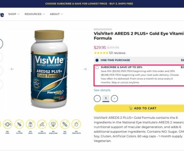 Dr Krawitz explains VisiVite Eye Vitamins Subscribe and Save