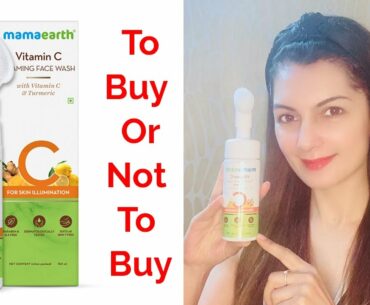 Mama Earth Vitamin C foaming face wash review(2021)|Vitamin C brightening Face Wash|My Honest review