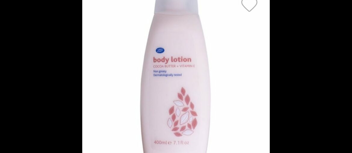 Boots Cocoa Butter and Vitamin E body lotion review