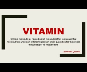Vitamin I Discovery I Daily requirement I Sources I Nutritional deficiency