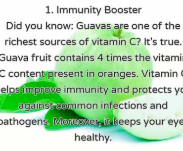 amazing guava benefit's:weight loss ,heart healthy and more.../guava uses guava fruit health facts